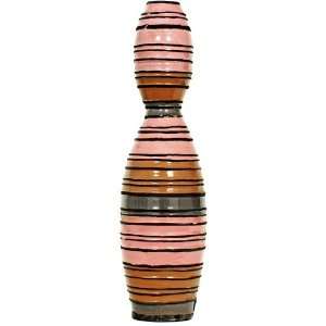  Striped Multicolor Accent Vase