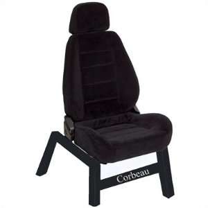  Corbeau 90001 Sport Seat Black Cloth Game Chair 