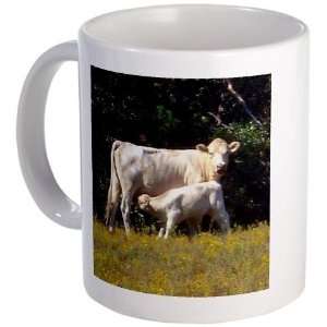  cow and calf Animals Mug by 