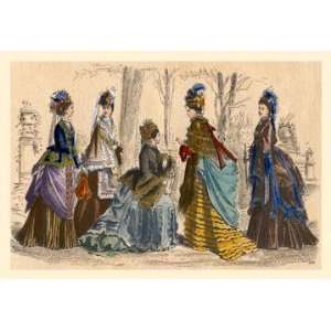  Five Ladies in the Park 20x30 poster