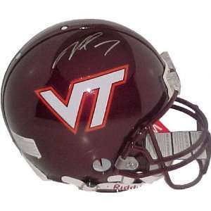  Michael Vick Virginia Tech Hokies Autographed Pro Helmet 
