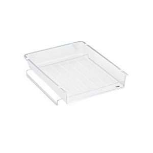  Mesh Stackable Front Load Letter Tray, Wire, Pewter 