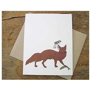 Screech Owl Designs Fox, Catbird and Snapper Notecard