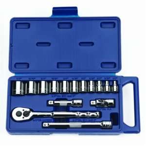   15 Piece 3/8 Inch Drive Socket and Drive Tool Set
