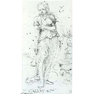   Oil Reproduction   Albrecht Durer   24 x 44 inches   Muse Calliope