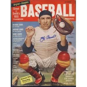 Yogi Berra 1955 Signed Street & Smith Yearbook JSA   MLB Programs and 