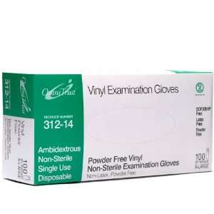  Vinyl Powder Free Medical Exam Gloves Xlarge 100/box 