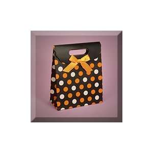  100ea   6 1/2 X 3 X 8 Orange Polka Dot Tab Top Box Health 