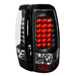    06 CHEVY SILVERADO 1500 BLACK LED TAIL LIGHTS LAMPS PAIR Automotive