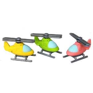  Cute Helicopter Japanese Erasers   3 Pc Baby