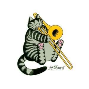  Musician Cat by Bernard Hap Kliban, 2x3