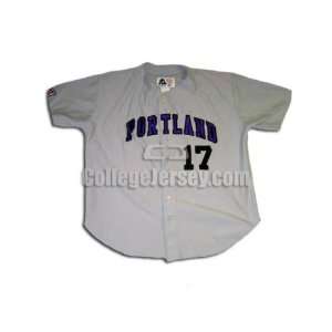  Gray No. 17 Game Used Portland Sports Belle Baseball 