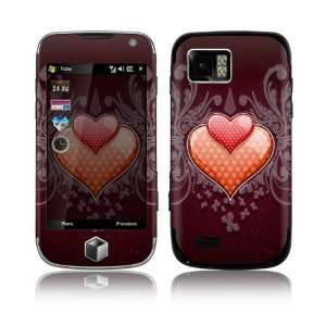  Samsung Omnia II (i800) Skin Decal Sticker   Double Hearts 