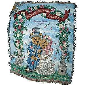   Personalized Boyds Bears Wedding Date & Names Throw