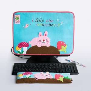   Fabric Art 17 inch Monitor Screen Cover & Wrist Rest Pad Electronics
