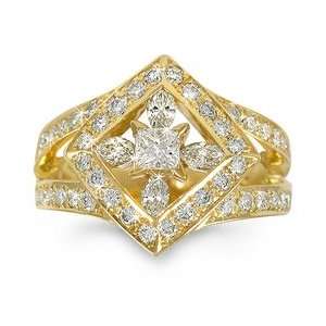  CleverEves Artfully Designed Diamond Band in 18k Yellow 