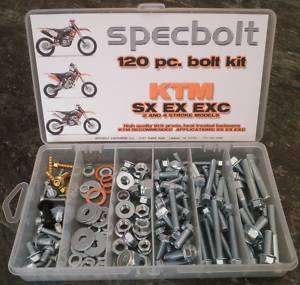 120pc SPEC BOLT KIT KTM SX EX EXC 65 85 125 250 350 450  