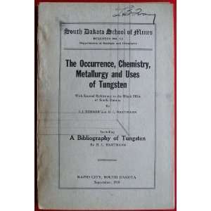   Bibliography of Tungsten J. J. Runner, M. L. Hartmann Books