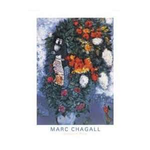   Print   Bouquet de Fleurs   Artist Marc Chagall  Poster Size 34 X 24