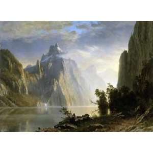  A Lake in the Sierra Nevada by Albert Bierstadt. Size 16 