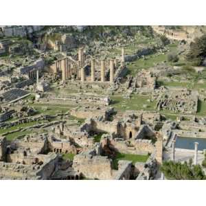 Overview of Cyrene, UNESCO World Heritage Site, Libya, North Africa 