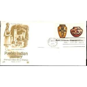 United States First Day Cover Stamps   Pueblo Indian Pottery Series of 