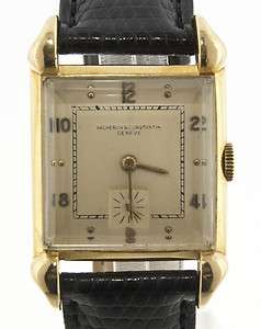   Constantin Vintage 18k Yellow Gold Square Manual Wind Watch  