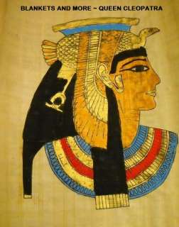 Art of Ancient Egypt Cleopatra on Papyrus Paper 8x10  