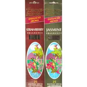 Fifty (50) New Enhanced Aroma Incense Sticks   25 JASMINE and 25 