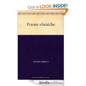   ebraiche (Italian Edition) Leone Ebreo  Kindle Store