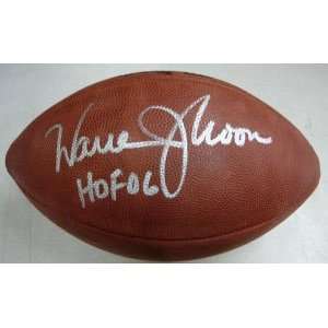 Warren Moon Signed Official NFL Duke Football   HOF 06  