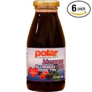 MW Polar Juice, Mulberry and Blueberry, 8.5 Ounce Containers (Pack of 