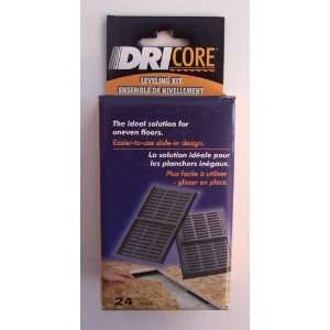 Boxes of Dri Core Leveling Kit the Ideal Solution for Uneven Floors 