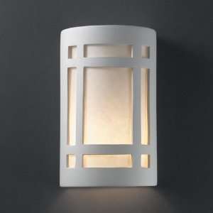 Justice Design 7495 BIS, Ambiance Ceramic Wall Sconce Lighting, 2 