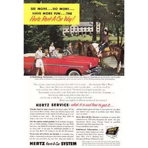   1954 Hertz Rent a Car Gatlinburg, Tennessee Hertz  Books