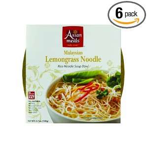 Asian Meals Premium Soup Noodle Bowls, Lemongrass, 3.7 Ounce (Pack of 