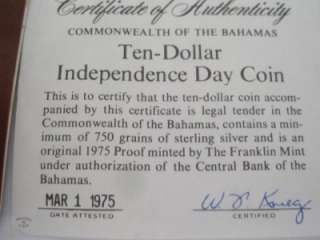 Here is a 1975 Independence coin from The Commonwealth of The Bahamas 