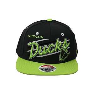   University Of Oregon Ducks Snapback Hat Dark Grey. Size Sports