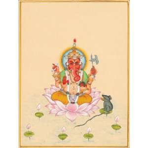  Bountiful Ganesha   Water Color Painting on Paper