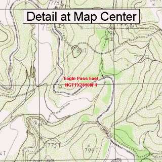   Map   Eagle Pass East, Texas (Folded/Waterproof)
