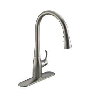   Simplice Single Hole Pull Down Kitchen Faucet In Vib