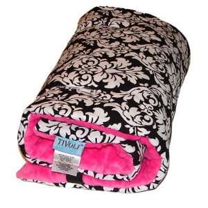   Couture Luxury Plush Reversible Stroller Liners in Damask Hot Pink