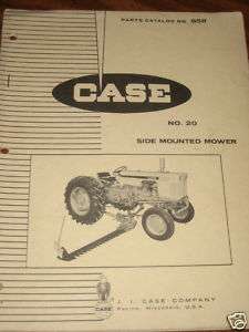 Case 20 Sickle Bar Mower Parts Manual Book Catalog  
