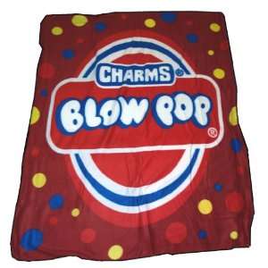  Charms Blow Pop Retro Candy Fleece Throw Blanket