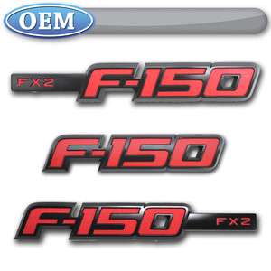 2009 2012 NEW OEM Ford F 150 FX2 Sport Appearance Package Emblem Set 