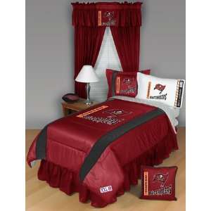Tampa Bay Buccaneers Licensed Sidelines NFL 8 Piece Queen Bed Set
