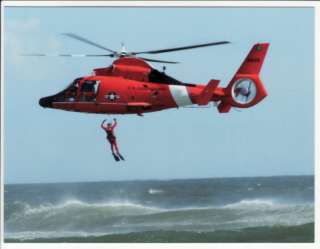 US COAST GUARD HELICOPTER Search and Rescue postcard  
