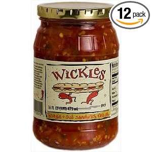  Wickles, Hoagie & Sub Spread, 16 OZ (Pack of 12) Health 