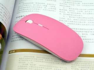 Ultrathin Slim USB Wireless Optical Mouse 2.4GHz Blue ray Mice for 
