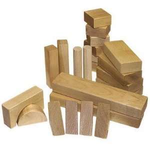  28 Piece Classic Wood Block Set Made in USA Toys & Games